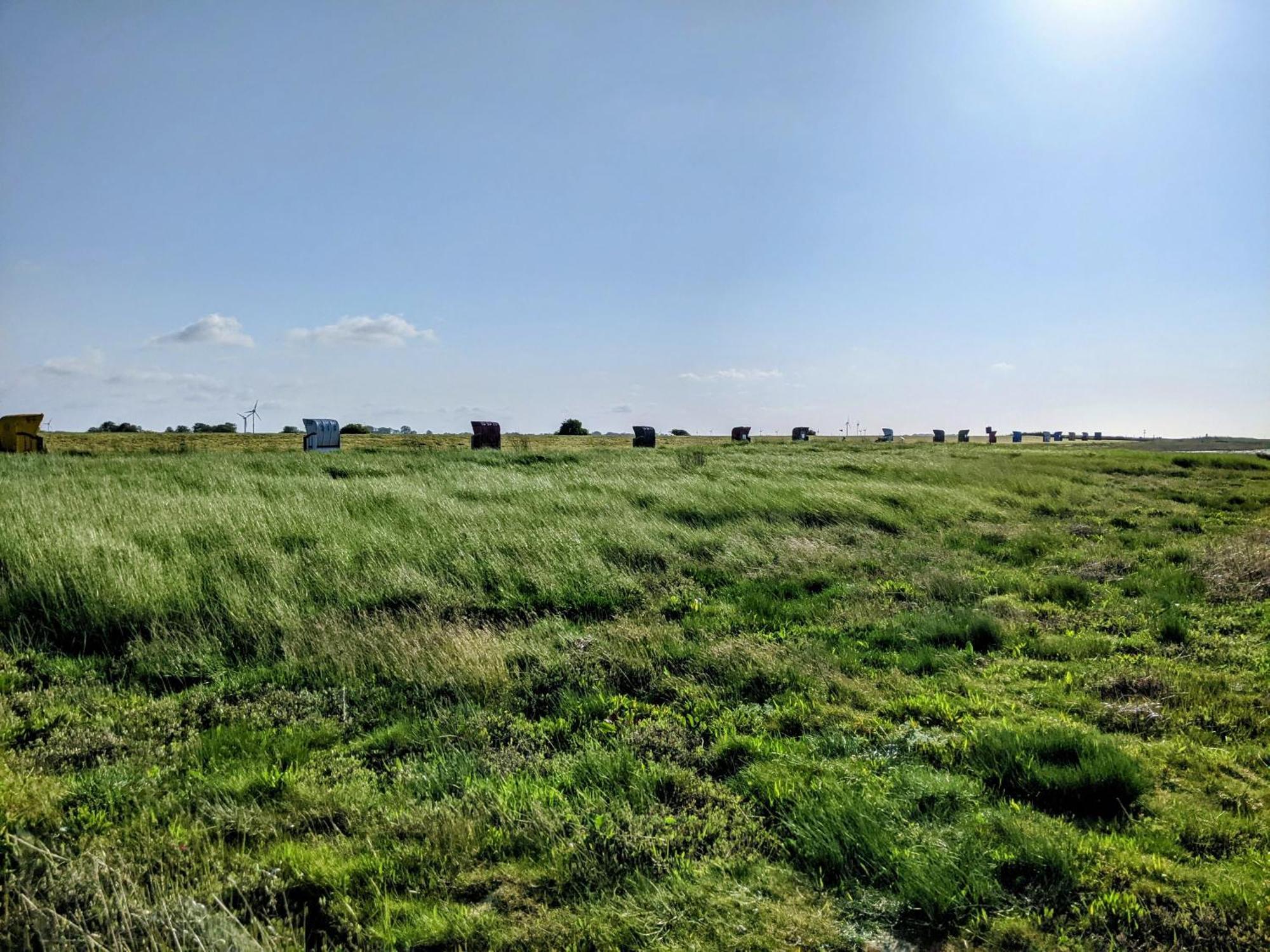 Drei-Insel-Blick Neßmersiel Kültér fotó